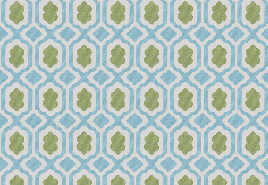 Ткань Stroheim Dana Gibson Blue Green De Wolf/Apple