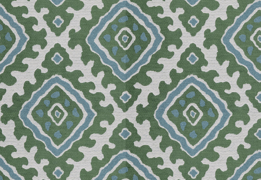Ткань Stroheim Dana Gibson Blue Green Santa marta/Emerald