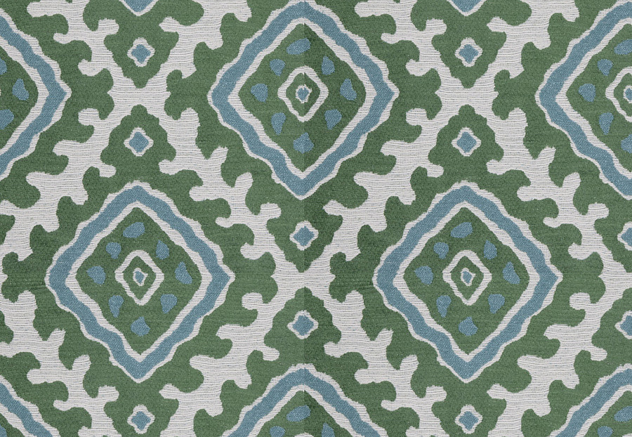 Ткань Stroheim Dana Gibson Blue Green Santa marta/Emerald