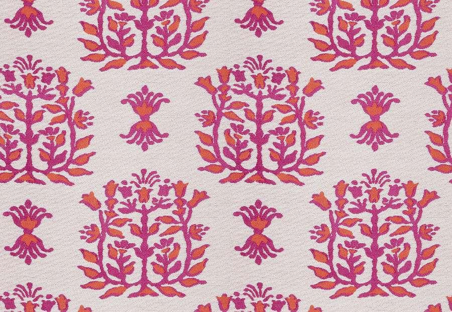 Ткань Stroheim Dana Gibson Coral Pink Jaipur/Fuchsia