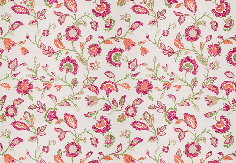 Ткань Stroheim Dana Gibson Coral Pink Irwin/Fuchsia