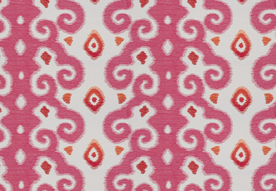 Ткань Stroheim Dana Gibson Coral Pink Bhutan/Fuchsia