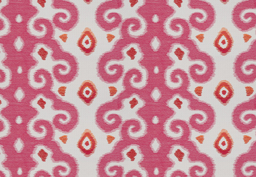 Ткань Stroheim Dana Gibson Coral Pink Bhutan/Fuchsia