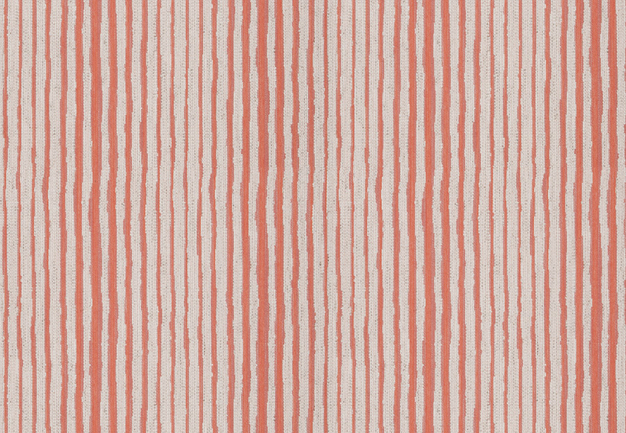 Ткань Stroheim Dana Gibson Coral Pink Couture stripe/Coral