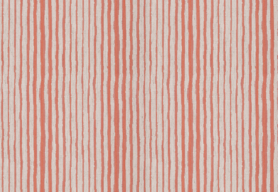 Ткань Stroheim Dana Gibson Coral Pink Couture stripe/Coral