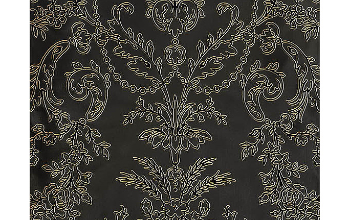 Французские обои Zuber, коллекция Broderies, артикул 484/Noir/Serti or Pale