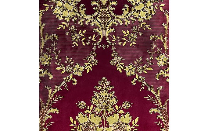 Французские обои Zuber, коллекция Broderies, артикул 540/Bourgogne/Or Pale