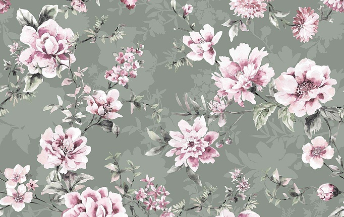 Российская ткань Marufabrics, коллекция Collection 1, артикул Blossom/Green