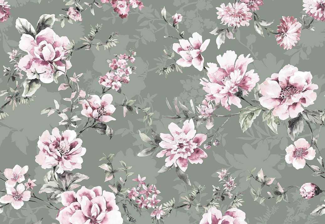 Ткань Marufabrics Collection 1 Blossom/Green