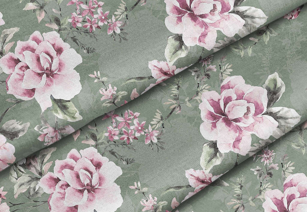 Ткань Marufabrics Collection 1 Blossom/Green