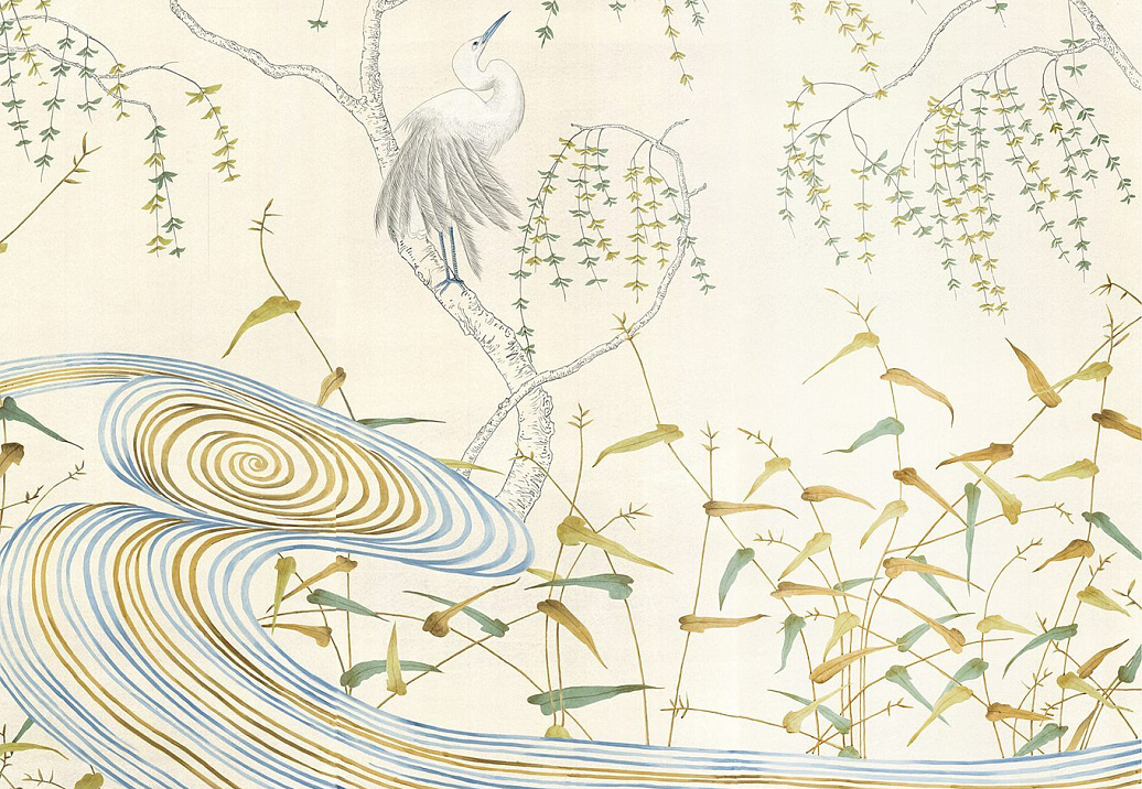 Обои Paul Montgomery Studio Fine Painted Wallpapers Kimono