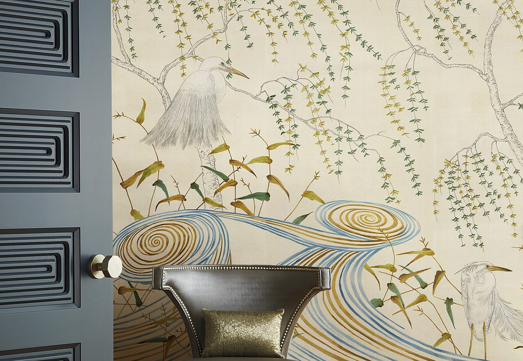 Обои Paul Montgomery Studio Fine Painted Wallpapers Kimono