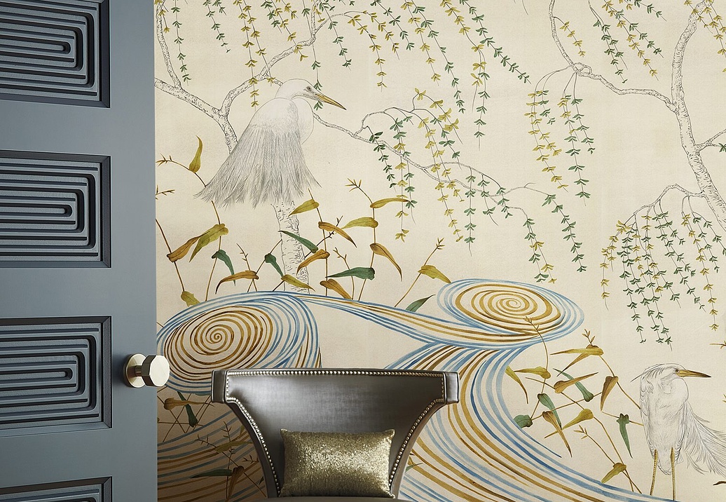 Обои Paul Montgomery Studio Fine Painted Wallpapers Kimono