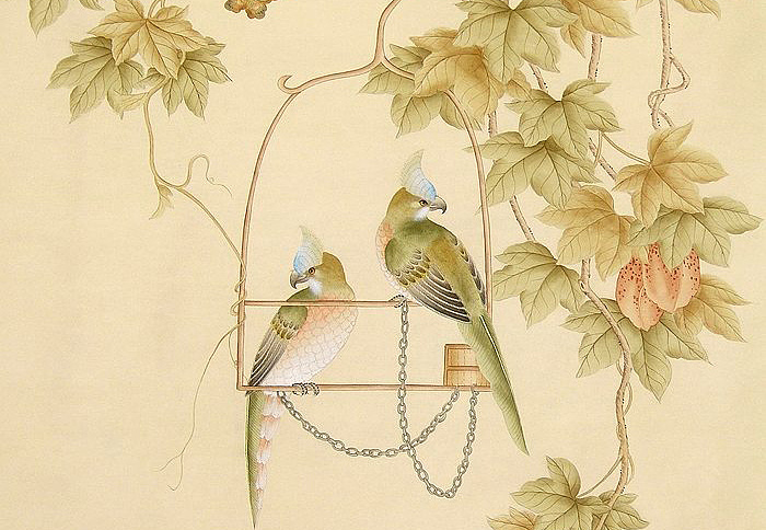 Обои Paul Montgomery Studio Fine Painted Wallpapers Summer Arbour