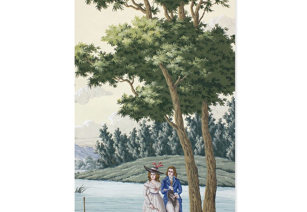Обои Paul Montgomery Studio Fine Painted Wallpapers Tour du Monde