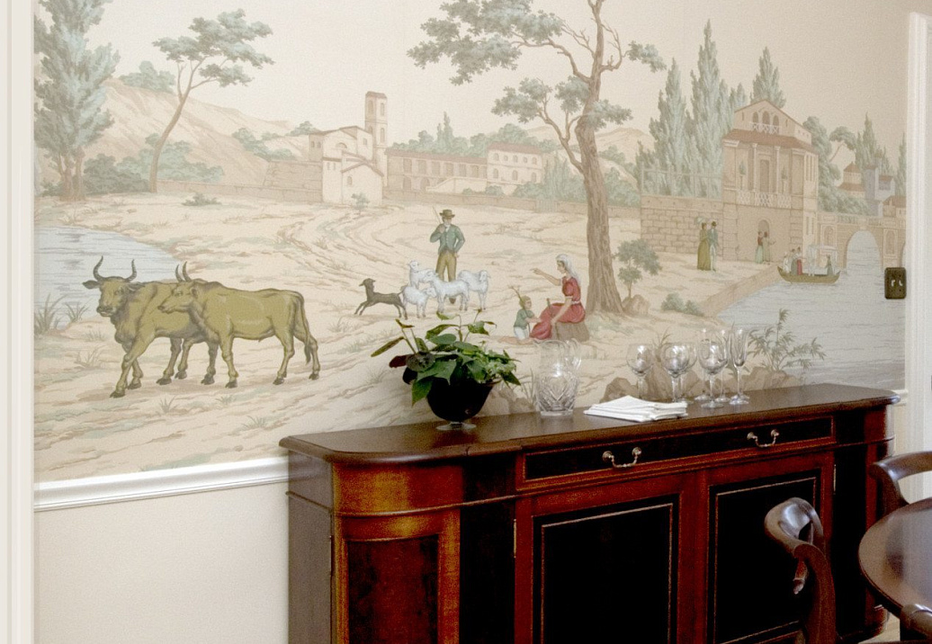Обои Paul Montgomery Studio Fine Painted Wallpapers Views of Italy