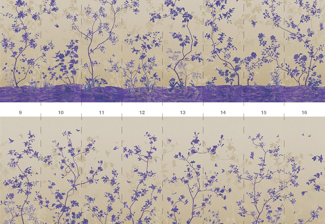 Обои Paul Montgomery Studio Endur Collection (Mural Sources) E-CH-215-CH-BG/Ultraviolet