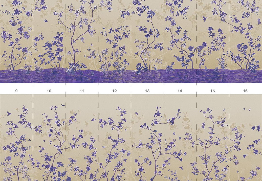 Обои Paul Montgomery Studio Endur Collection (Mural Sources) E-CH-215-CH-BG/Ultraviolet