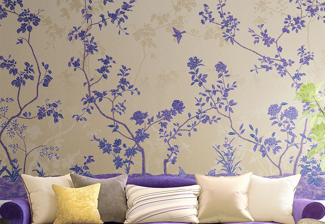 Обои Paul Montgomery Studio Endur Collection (Mural Sources) E-CH-215-CH-BG/Ultraviolet