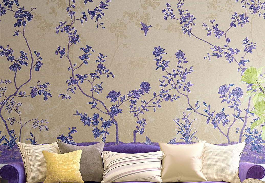 Обои Paul Montgomery Studio Endur Collection (Mural Sources) E-CH-215-CH-BG/Ultraviolet