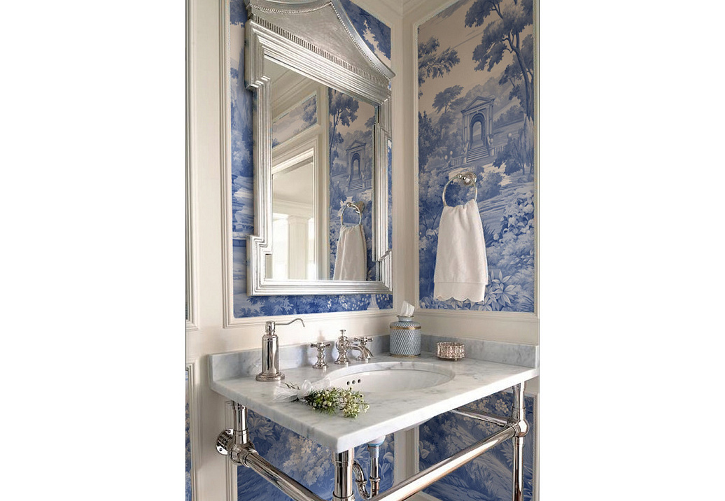 Обои Paul Montgomery Studio Murals For Unique Walls Blue Garden/Blue