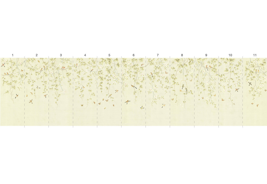 Обои Paul Montgomery Studio Murals For Unique Walls Bonmaison Cream/Cream