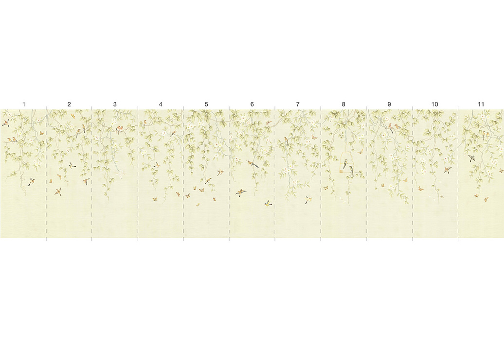 Обои Paul Montgomery Studio Murals For Unique Walls Bonmaison Cream/Cream