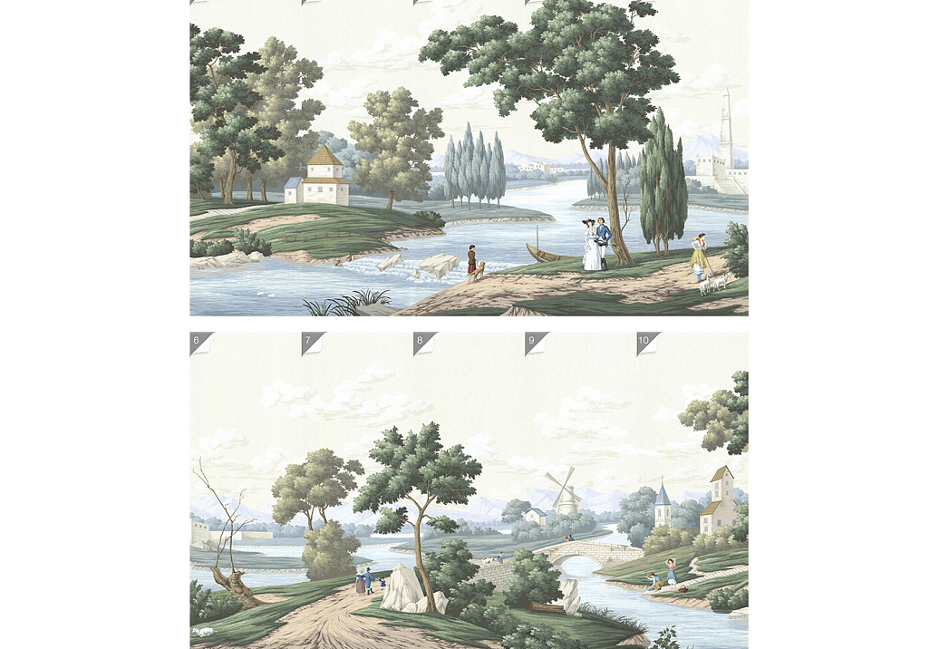 Обои Paul Montgomery Studio Murals For Unique Walls Bordeaux/Classic