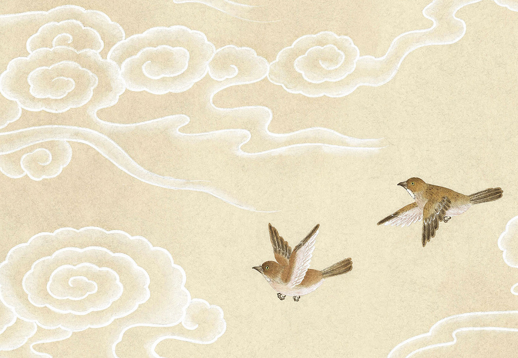 Обои Paul Montgomery Studio Murals For Unique Walls Celeste Cream/Cream