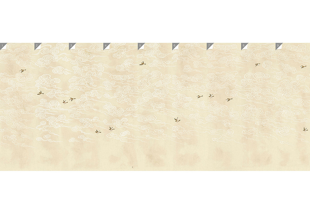 Обои Paul Montgomery Studio Murals For Unique Walls Celeste Cream/Cream