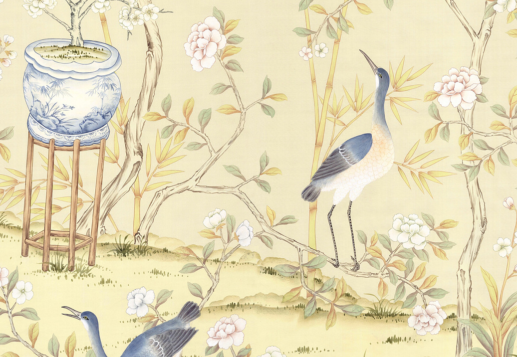Обои Paul Montgomery Studio Murals For Unique Walls Chai Wan Triptych/Cream