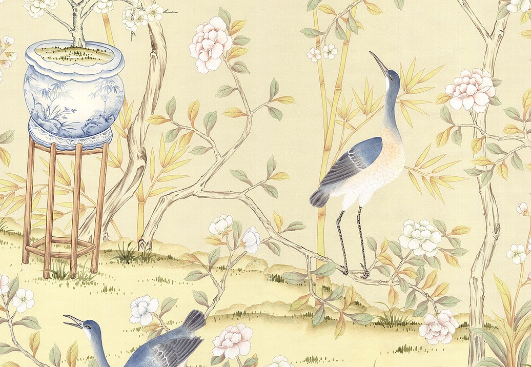 Обои Paul Montgomery Studio Murals For Unique Walls Chai Wan Triptych/Cream