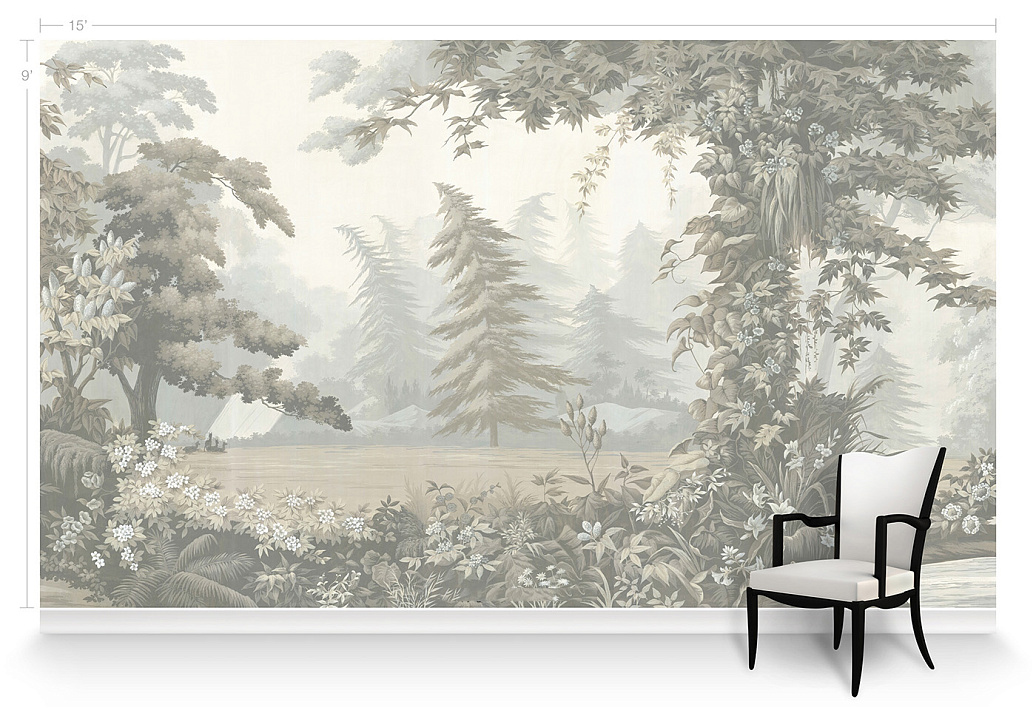 Обои Paul Montgomery Studio Murals For Unique Walls Paradiso/Grey