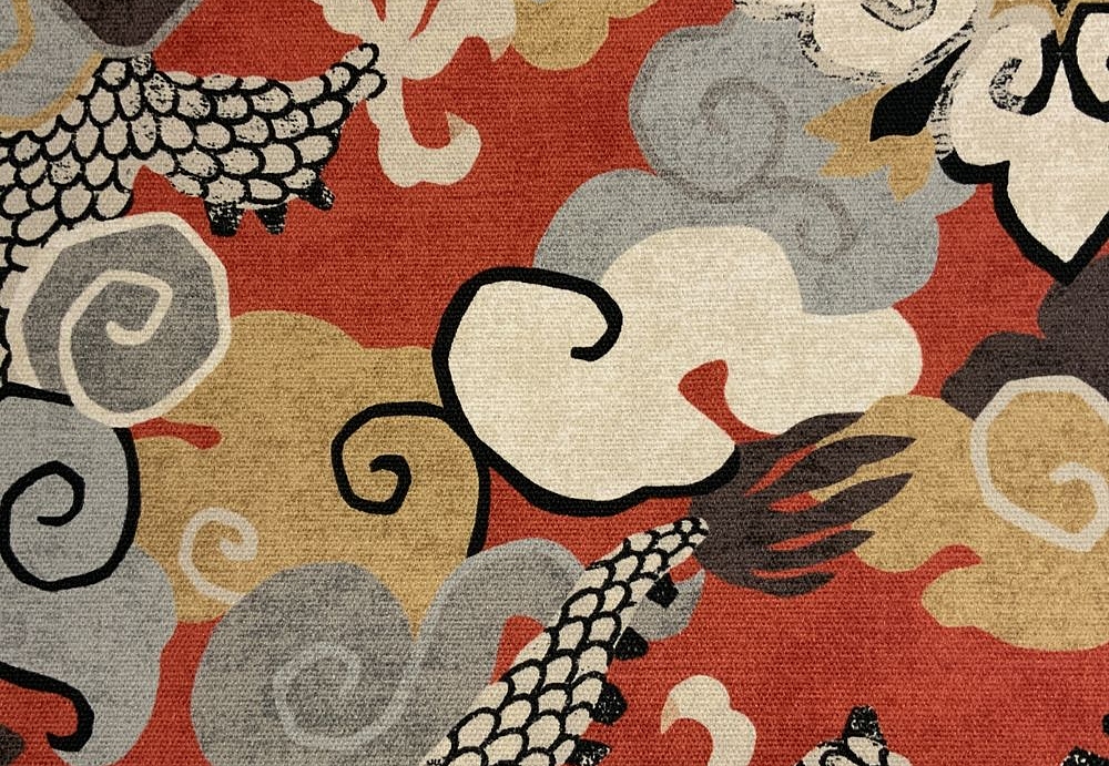 Ткань Galleria Arben Sylvie Magic Dragon/Red