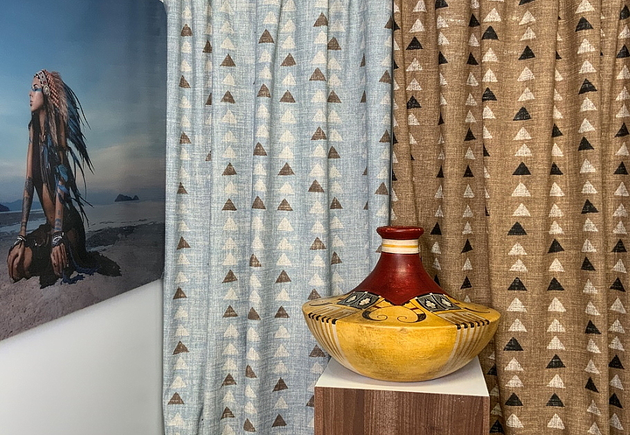 Ткань Galleria Arben Sylvie Nomadic Triangle/Seaglass