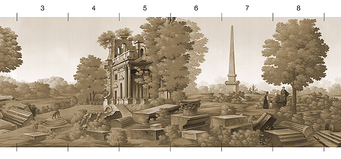 Обои Paul Montgomery Studio Melange Series Bibiena Sepia