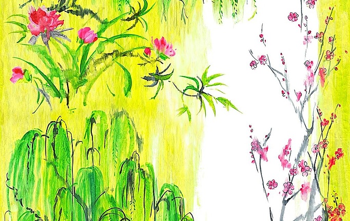 Английские обои Designers Guild, коллекция Shanghai Garden, артикул PDG655/01