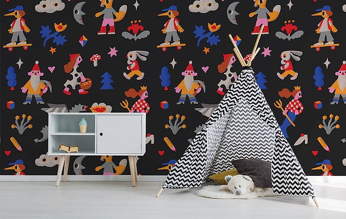 Российские панно и фотообои Fun House Store, коллекция Авторские обои Fun House Store 2021–2023, артикул A-00518