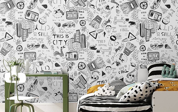 Российские панно и фотообои Fun House Store, коллекция Детские принты, артикул A-00497
