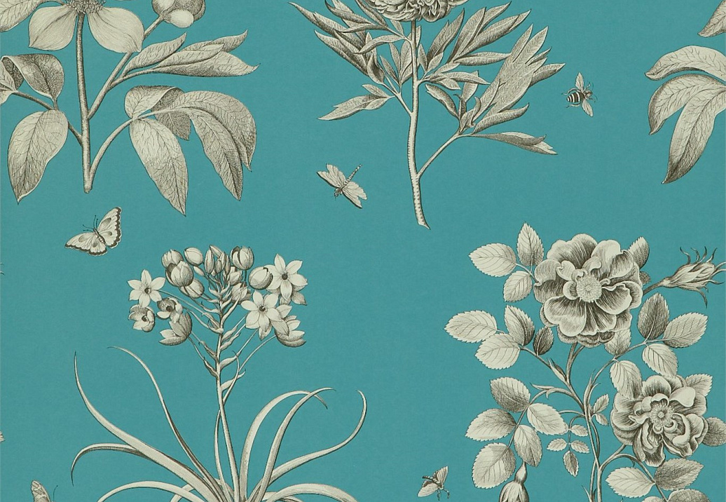 Обои Sanderson Parchment Flowers DPFWER103