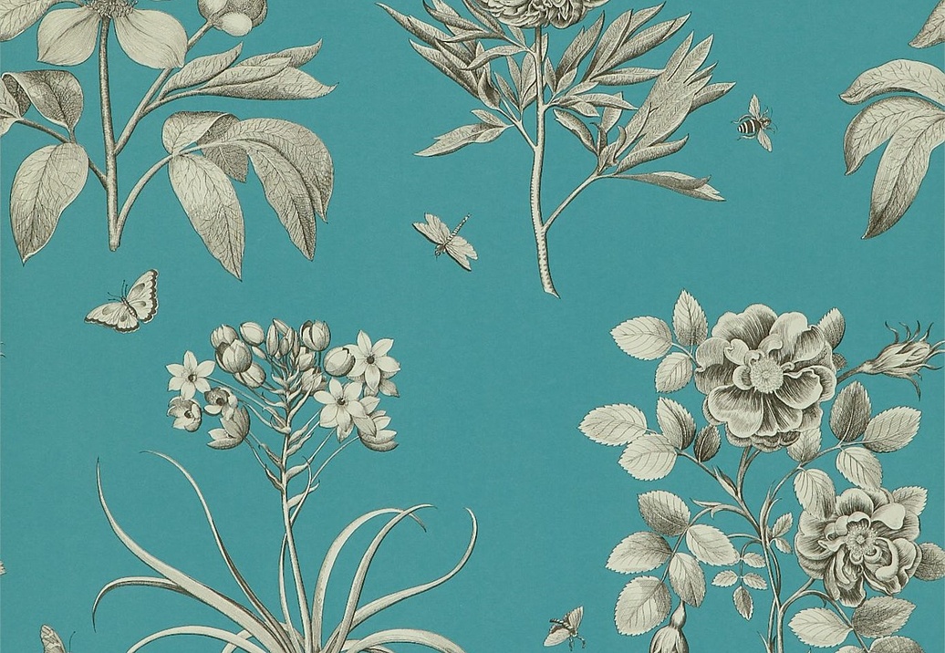 Обои Sanderson Parchment Flowers DPFWER103