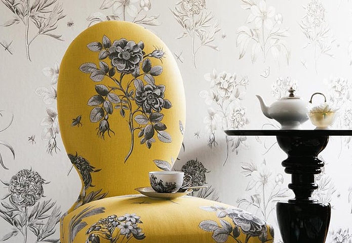 Обои Sanderson Parchment Flowers DPFWER106