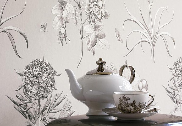 Обои Sanderson Parchment Flowers DPFWER106