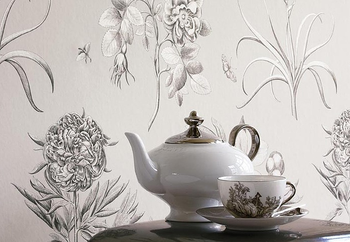 Обои Sanderson Parchment Flowers DPFWER106