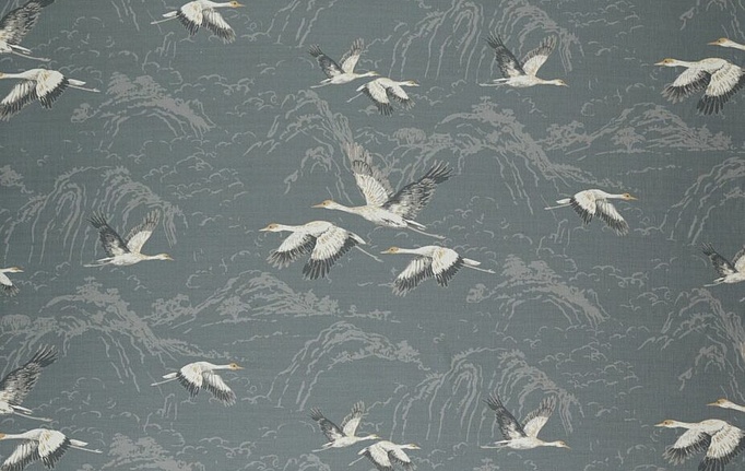 Английская ткань Laura Ashley, коллекция Signature Coll.1, артикул Animalia/Steel