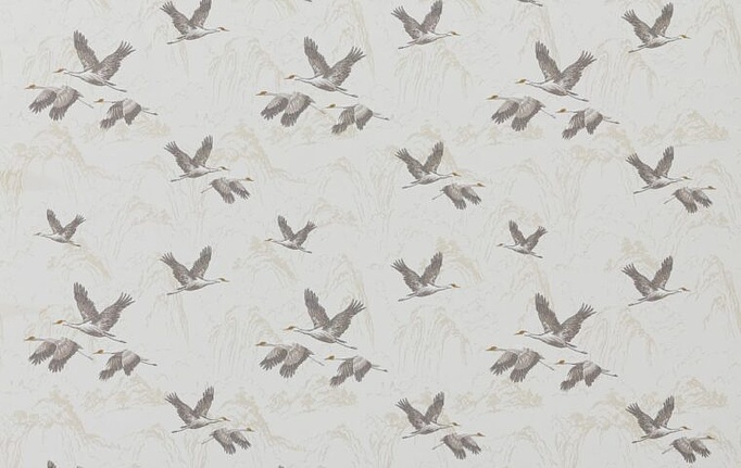 Английская ткань Laura Ashley, коллекция Signature Coll.1, артикул AnimaliaEmbroidered/PaleDoveGrey