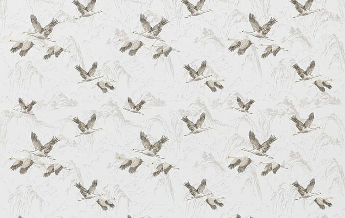 Английская ткань Laura Ashley, коллекция Signature Coll.1, артикул AnimaliaEmbroidered/Silver