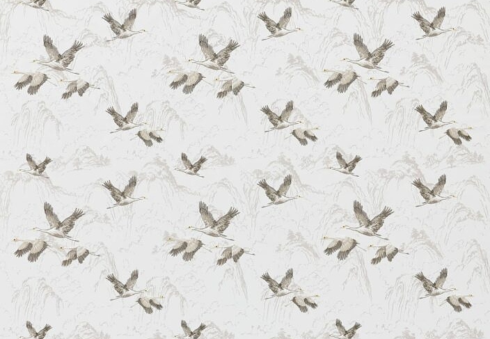 Ткань Laura Ashley Signature Coll.1 AnimaliaEmbroidered/Silver