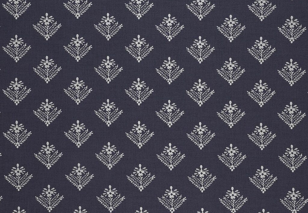 Ткань Laura Ashley Heritage Inspired Vol.1 LadyFernEmbroidery/FrenchNavy