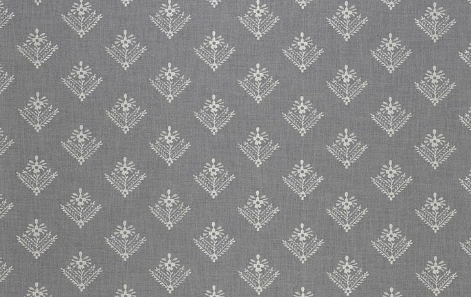 Английская ткань Laura Ashley, коллекция Heritage Inspired Vol.1, артикул LadyFernEmbroidery/Steel